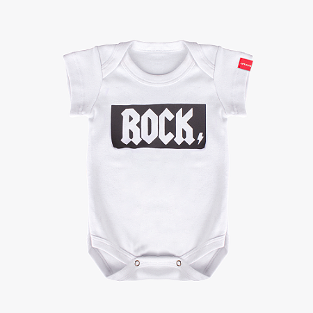 Body Bebê Rock Branco
