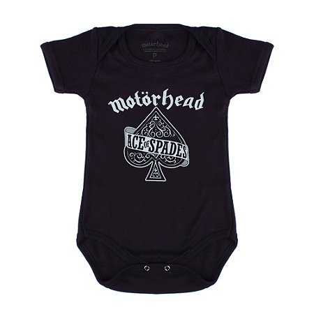 Body Bebê Motorhead - Preto Oficial