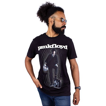Camiseta Pink Floyd Invisible Man Preta - Oficial