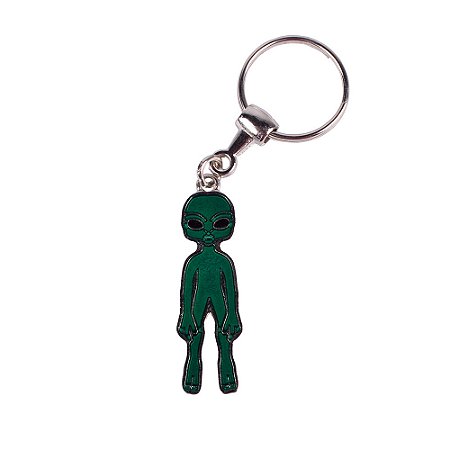 Chaveiro Metal alienígena Verde