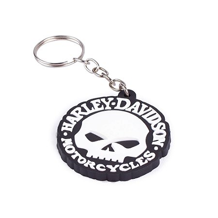 Chaveiro Harley Davidson Caveira Emborrachado