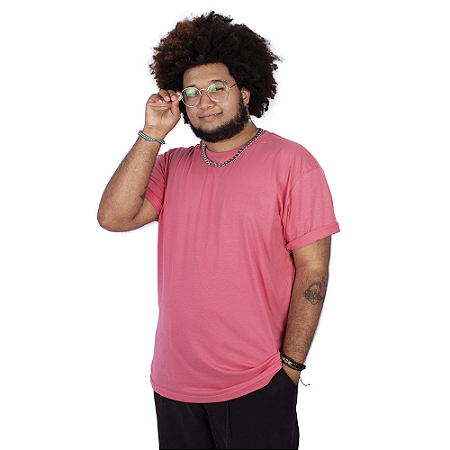 Camiseta Básica Goiaba.