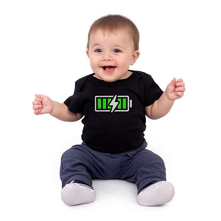 Body Bebê Full Battery Preto