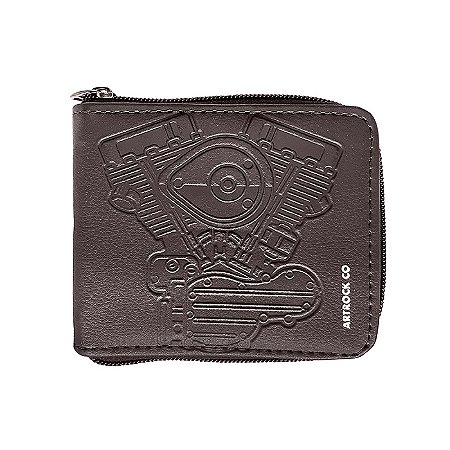 Carteira Zíper Motor Panhead