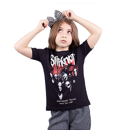 Camiseta Juvenil Slipknot Subliminal Verses