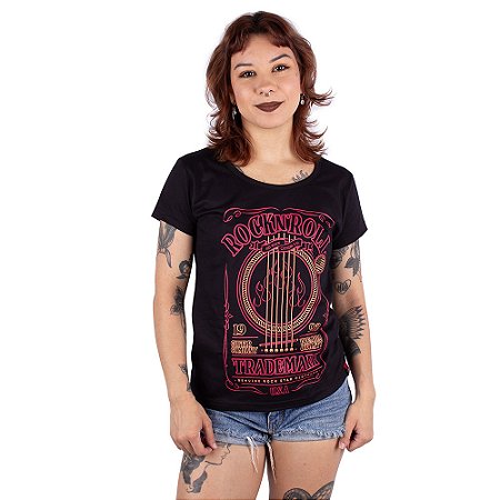 Camiseta Feminina Rock Trade Preta