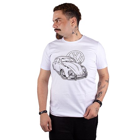 Camiseta Fusca VW Logo.