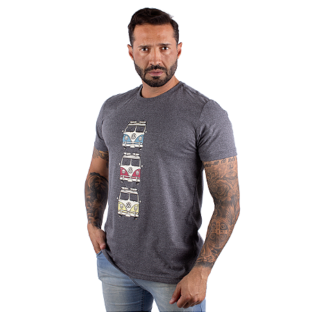 Camiseta Kombi Trip Grafite.