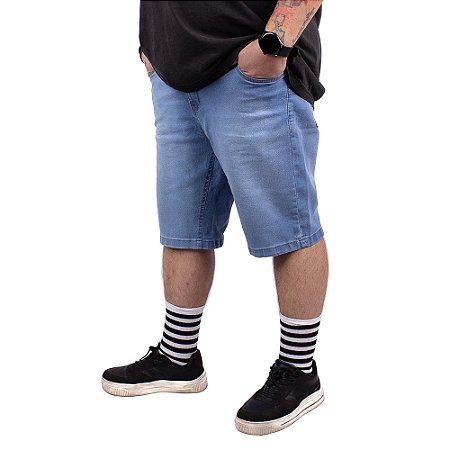 Bermuda Jeans Azul Claro