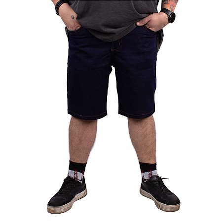 Bermuda Jeans Azul Escuro