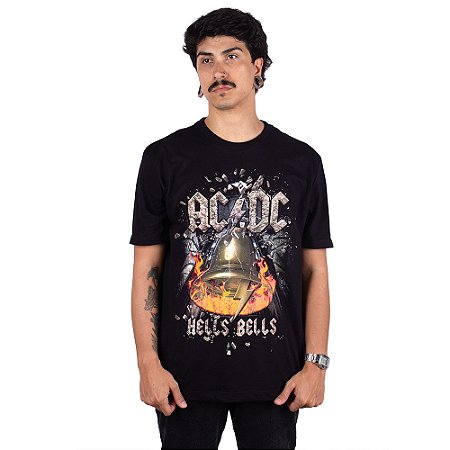 Camiseta ACDC Hells Bells Preta Oficial