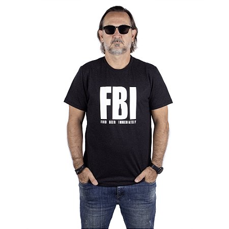 Camiseta Cerveja FBI.