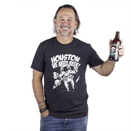 Camiseta Cerveja Houston - Preta Jaguar.