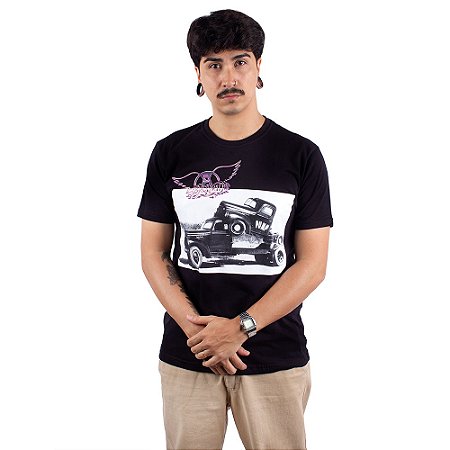 Camiseta Aerosmith Pump Preta - Oficial
