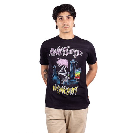 Camiseta Pink Floyd In Concert Preta