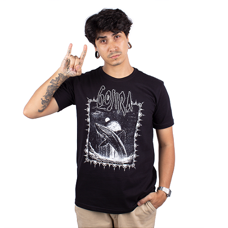 Camiseta Gojira Flying Whales Preta - Oficial