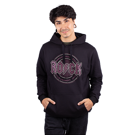 Moletom Canguru Rock Stablishment Preto