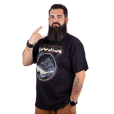 Camiseta Plus Size Gojira Flying Whales Preta - Oficial