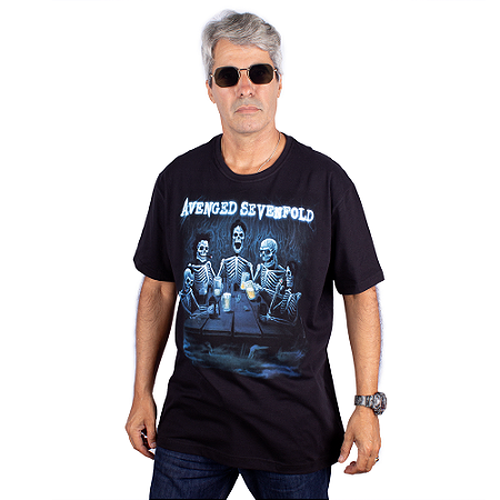 Camiseta Avenged Sevenfold Welcome To The Family Preta - Oficial