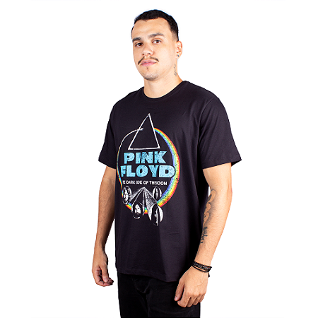 Camiseta Pink Floyd Prisma Preta - Oficial