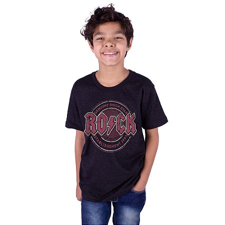Camiseta Infantil Rock Stablishment - Preta Jaguar