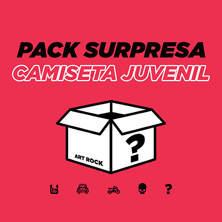 Pack Surpresa 3 Camisetas Juvenis Estampadas
