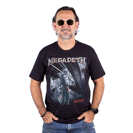 Camiseta Megadeth Dystopia Preta - Oficial