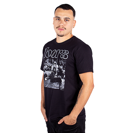 Camiseta The Doors Exthauted Preta - Oficial