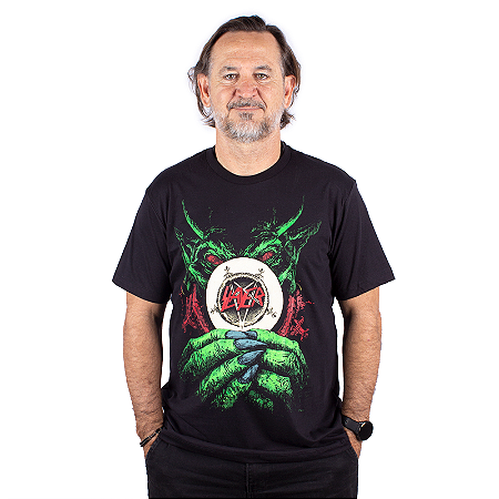 Camiseta Slayer Devil Host Preta - Oficial
