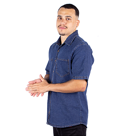 Camisa Jeans Masculina