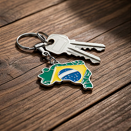 Chaveiro Metal Mapa do Brasil
