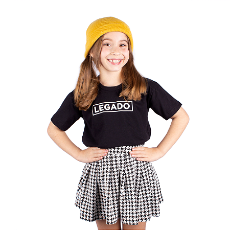 Camiseta Infantil Eu Sou o Legado Preta