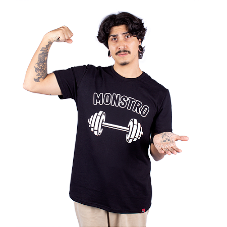 Camiseta Monstro Preta.