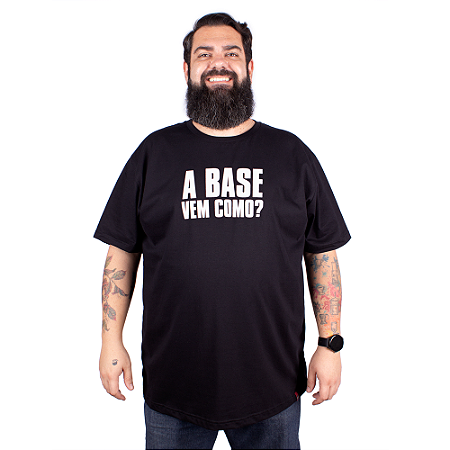 Camiseta Plus Size A Base Preta.