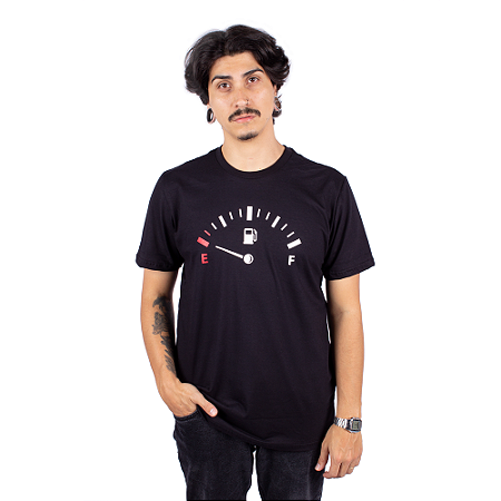 Camiseta Tanque Vazio Gasoline Preta.