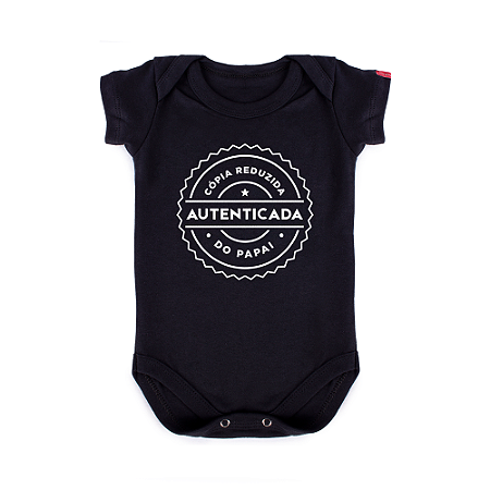Body Bebê Cópia Autenticada Preto