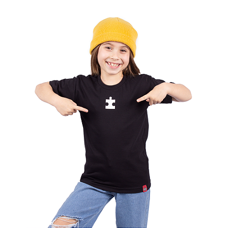Camiseta Infantil A Pecinha que Faltava Preta