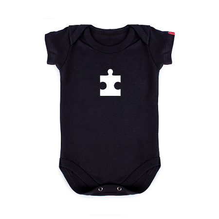 Body Bebê A Pecinha que Faltava Preto