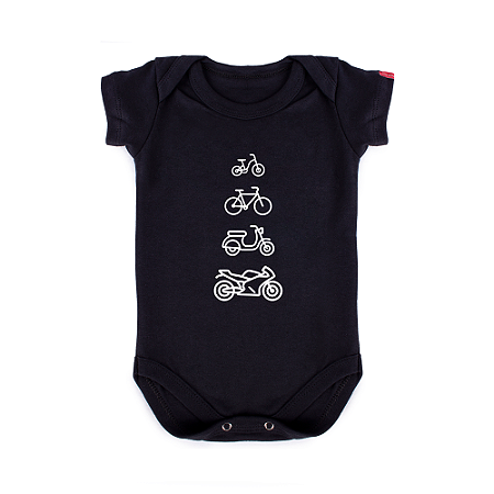 Body Bebê Moto Evolução Speed Preto