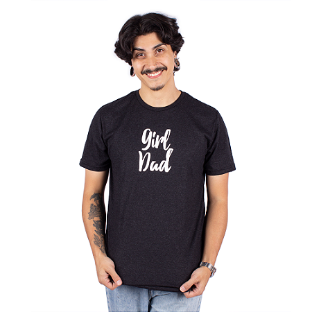 Camiseta Pai de Menina Preta Jaguar.