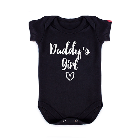 Body Bebê Filhinha do Papai Preto