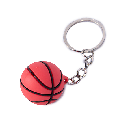 Chaveiro Bola de Basquete - Emborrachado