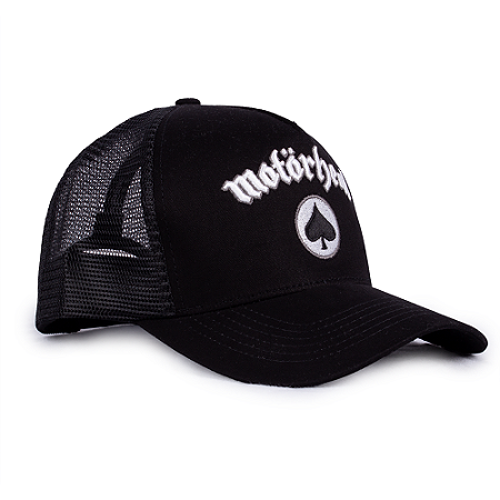 Boné Trucker Bordado Motörhead Ace Of Spades - Oficial
