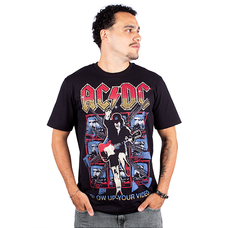 Camiseta ACDC Blow Up Your Video Preta - Oficial