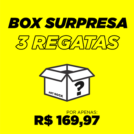 Pack Surpresa 3 Regatas - Masculinas