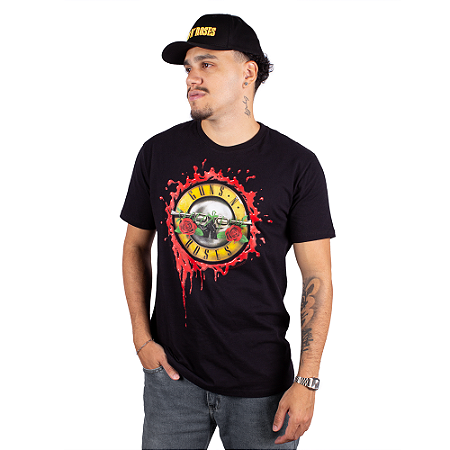 Camiseta Guns N' Roses Blood Bullet - Preta Oficial