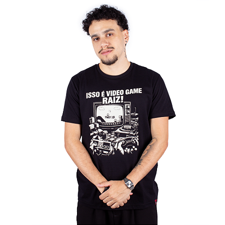 Camiseta Video Game Raiz - Preta.