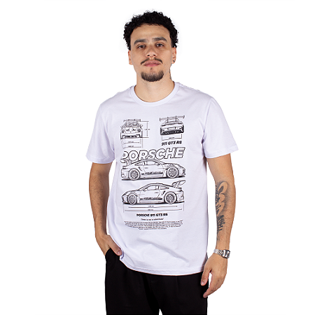 Camiseta 911 GT3 RS - Branca.