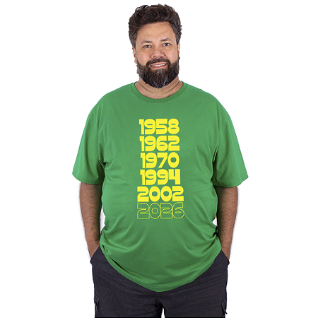 Camiseta Plus Size Brasil Torcida - Agora Vai.