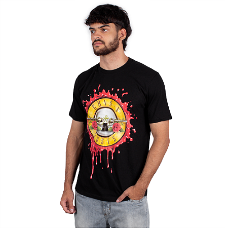 Camiseta Guns N' Roses Blood Bullet - Preta Oficial